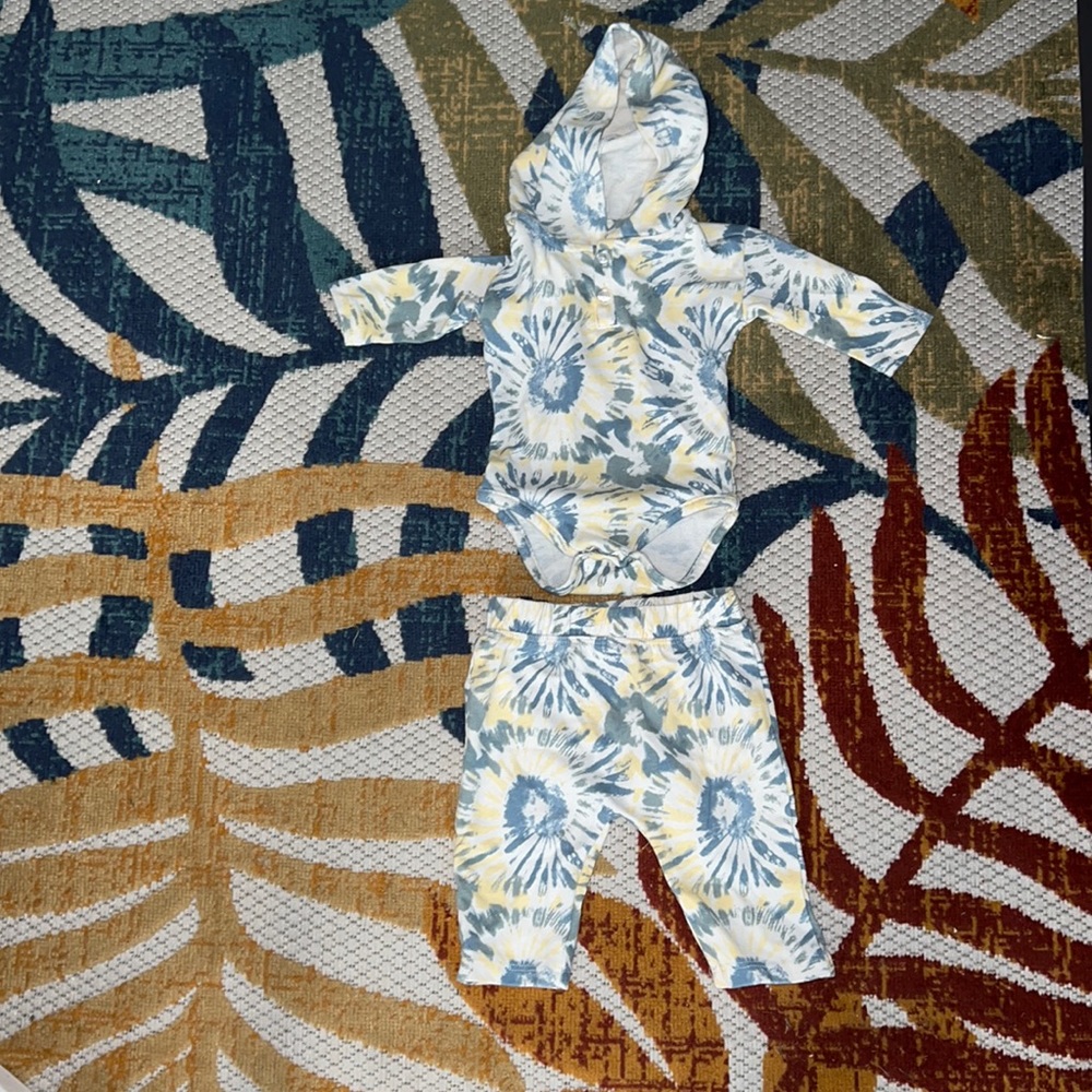 Greyson mini baby boys 2pc tie-dye long sleeve